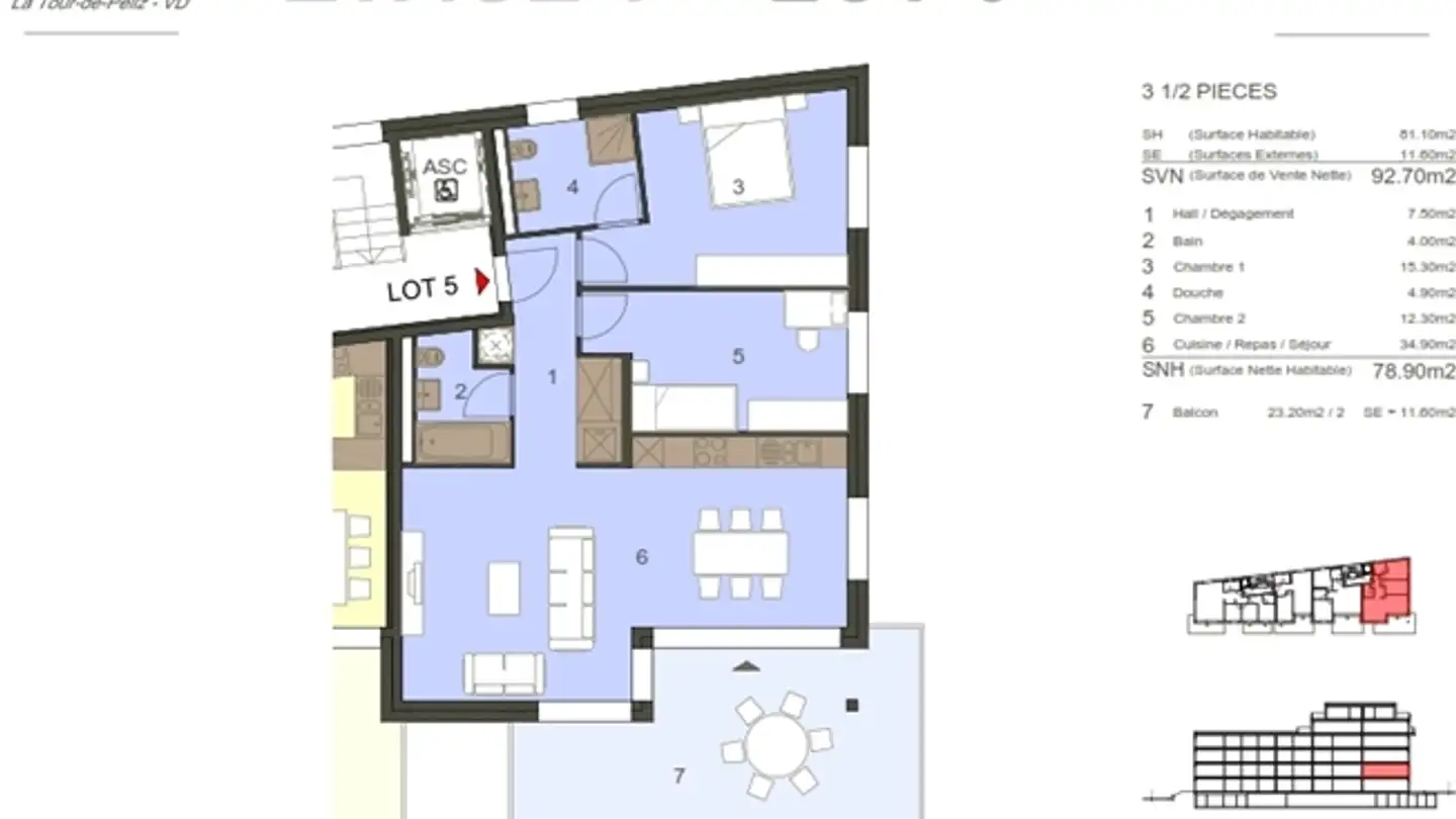 Appartamento in vendita - Avenue De Traménaz, 1814 La Tour-de-Peilz - Photo 3