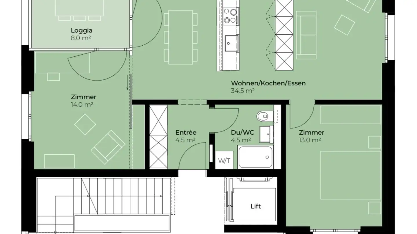 Appartement à louer - Bahnhofstrasse 40, 6037 Root - Photo 4