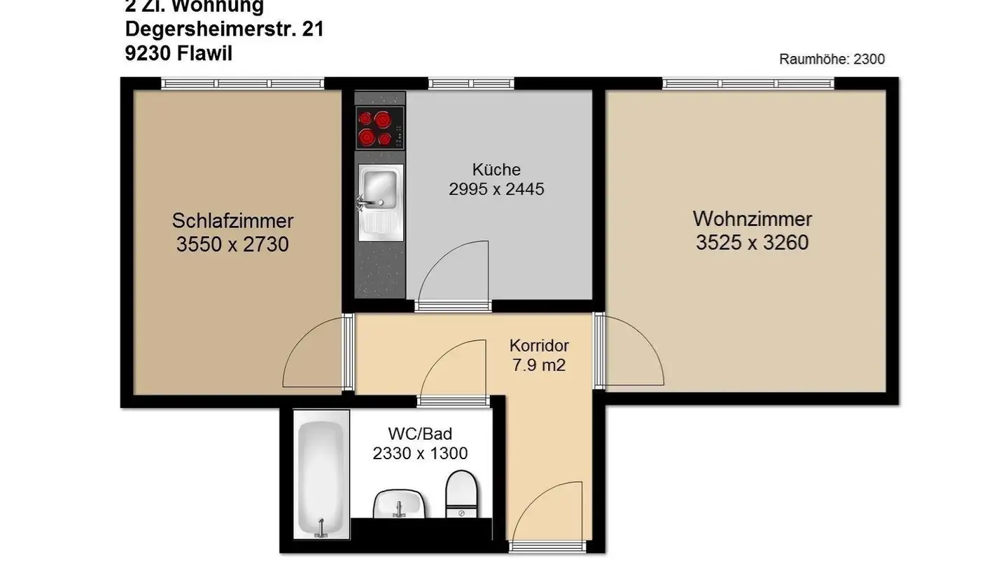 Appartamento in affitto - Degersheimerstrasse 21, 9230 Flawil - Photo 2