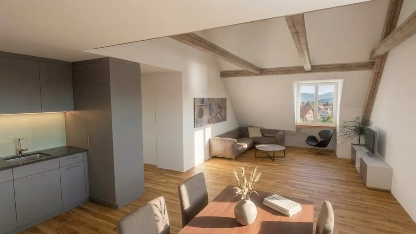Attic flat for rent - Dammstrasse 9, 3400 Burgdorf - Photo 2
