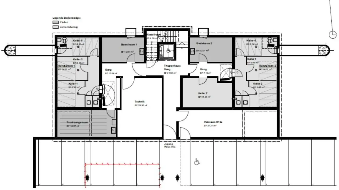 Parcheggio sotterraneo in affitto - Friedbergstrasse 16a, 9240 Uzwil - Foto 3