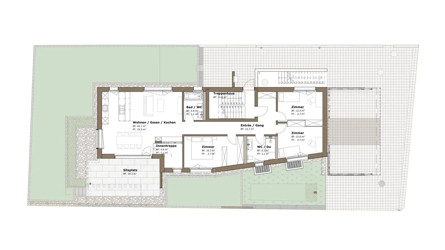 Appartement à louer - Baumgartenstrasse 6, 6252 Dagmersellen - Photo 3