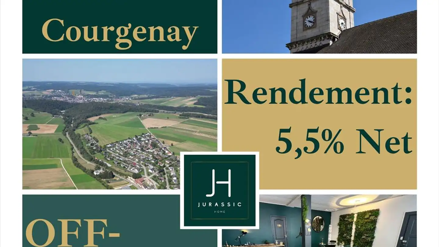 Immeuble mixte à vendre - 2950 Courgenay