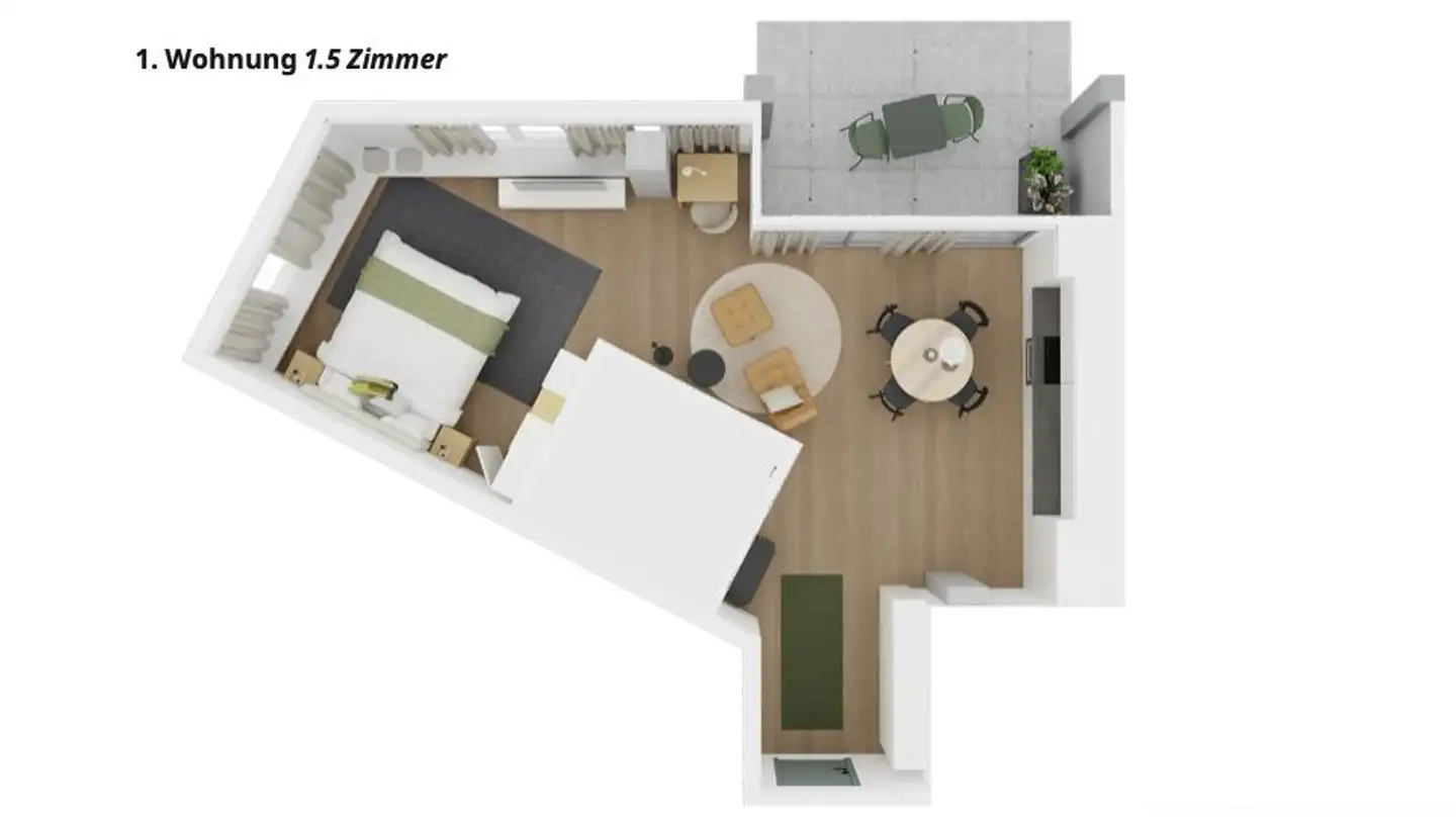 Möblierte Wohnung mieten - Am Mattenhof 1, 6010 Kriens - Foto 3
