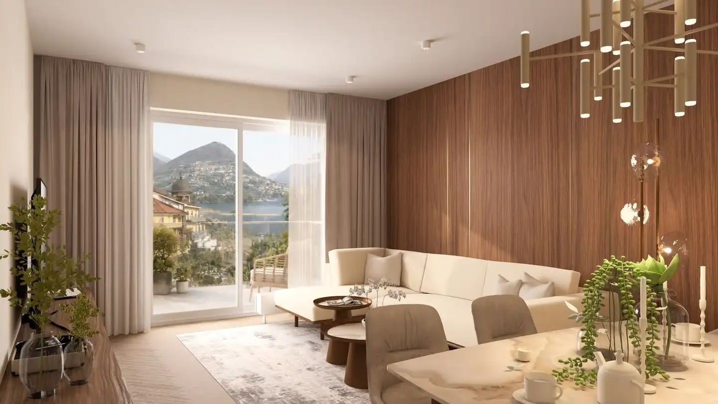 Möblierte Wohnung mieten - Via Giuseppe Motta 34, 6900 Lugano - Foto 2