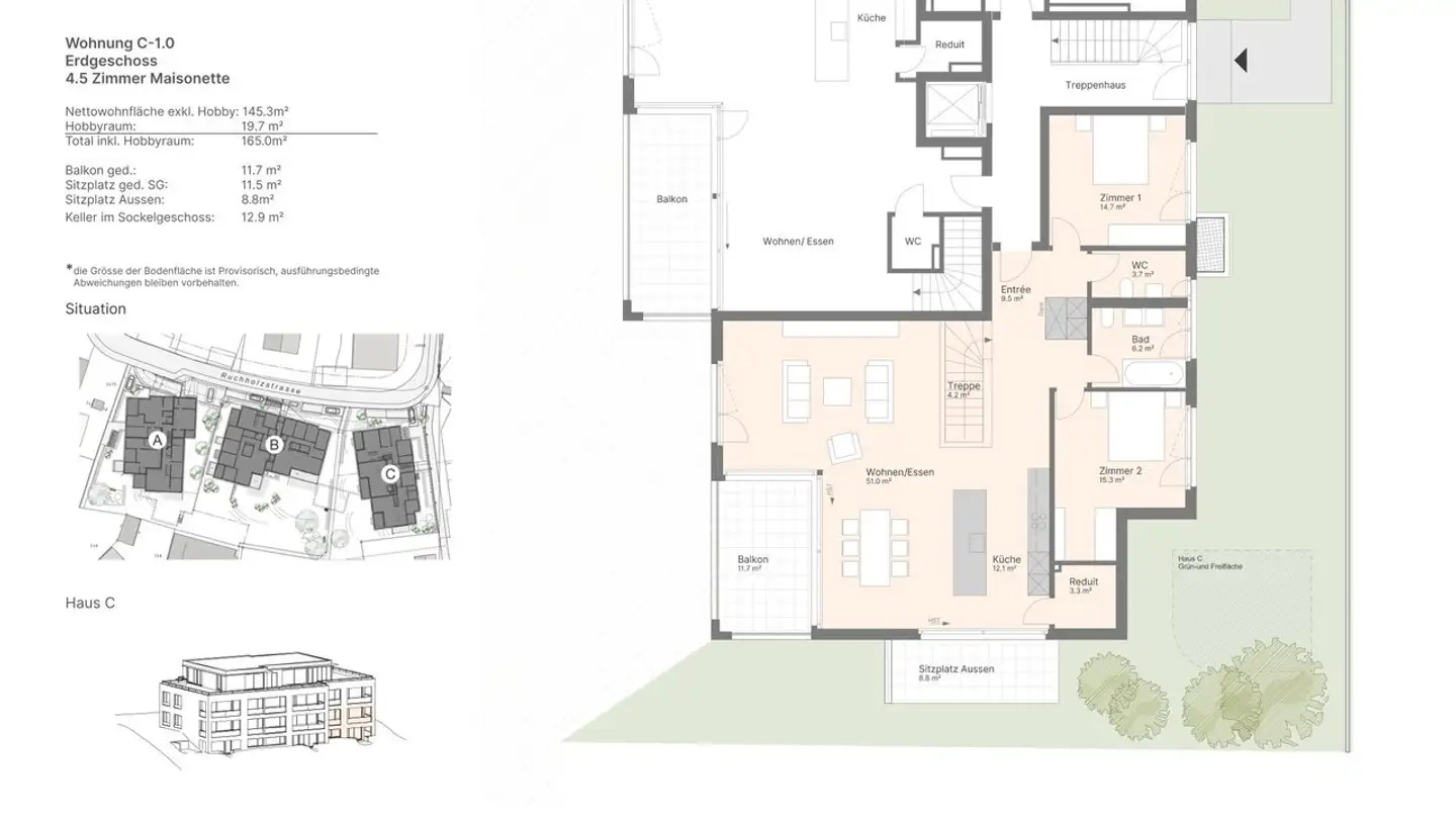 Appartamento in vendita - Ruchholzstrasse, 4103 Bottmingen - Foto 2