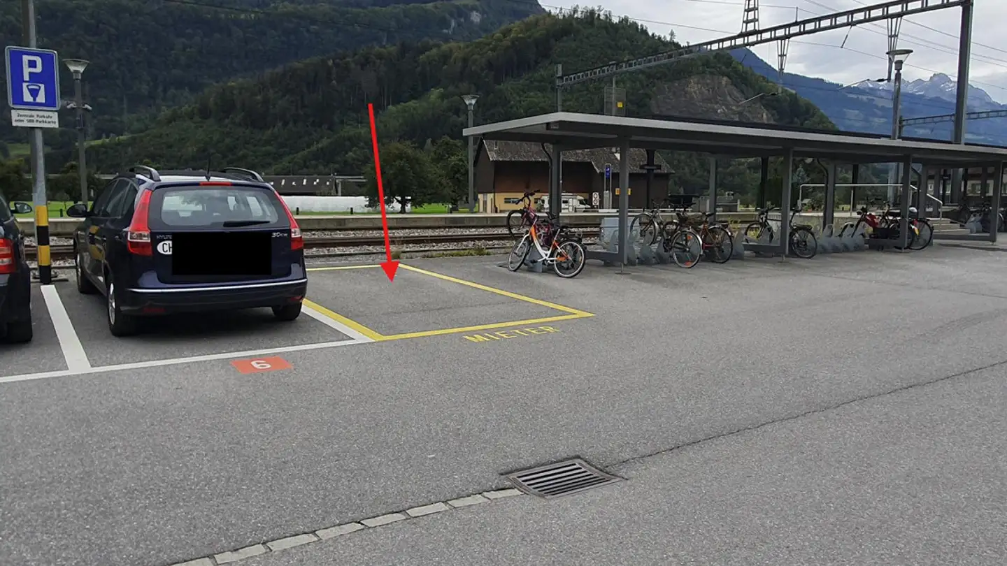 Outdoor parking space for rent - Sarganserstrasse 4, 8880 Walenstadt