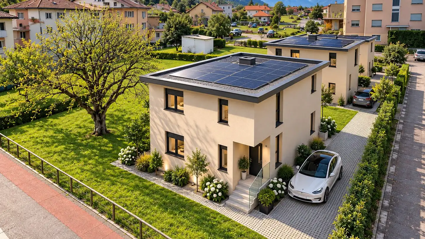 Maison jumelle à vendre - 6594 Contone