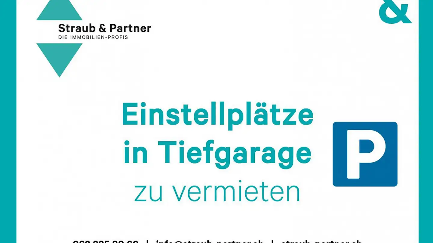 Underground parking space for rent - Dörflistrasse 4, 5706 Boniswil