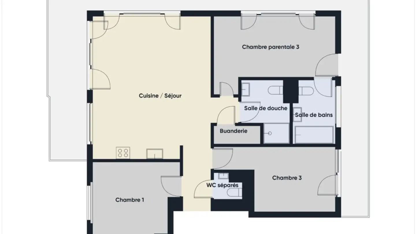 Appartamento in affitto - Avenue De La Rochelle 34, 1008 Prilly - Foto 2