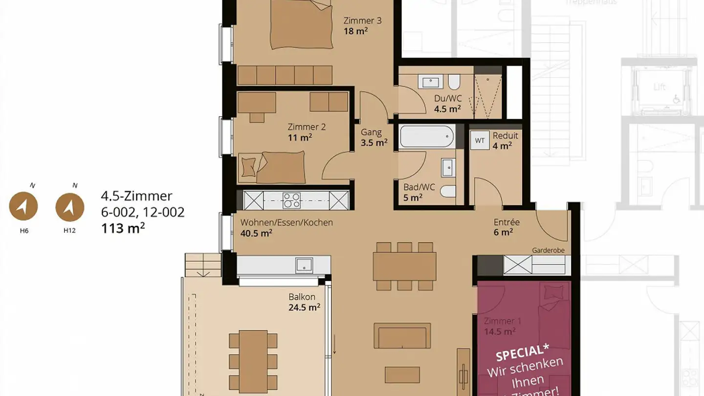 Appartamento in affitto - Kanalstrasse 12, 5734 Reinach AG - Foto 2