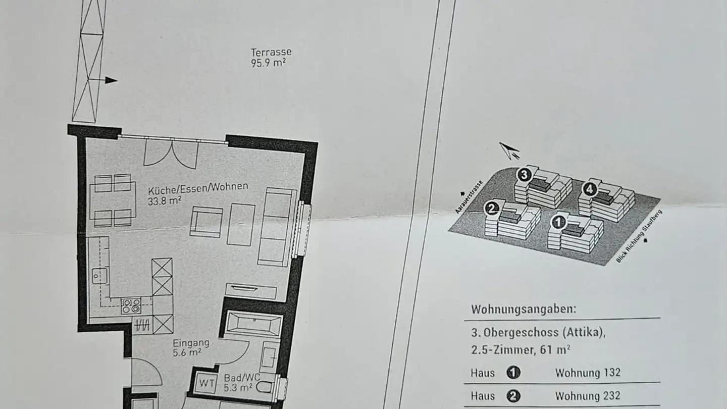Wohnung mieten - Chrüzweg 9, 5603 Staufen - Foto 2