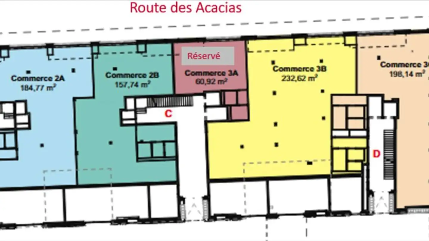 Negozio in affitto - Route Des Acacias 10, 1227 Les Acacias - Foto 2