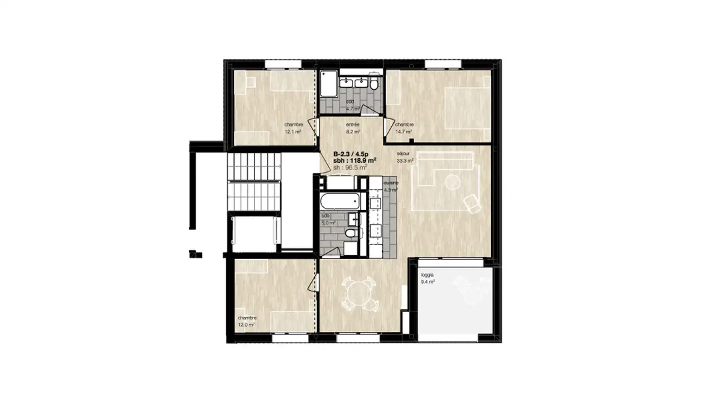 Appartement à louer - Rue Du Vorgyr, 3963 Montana