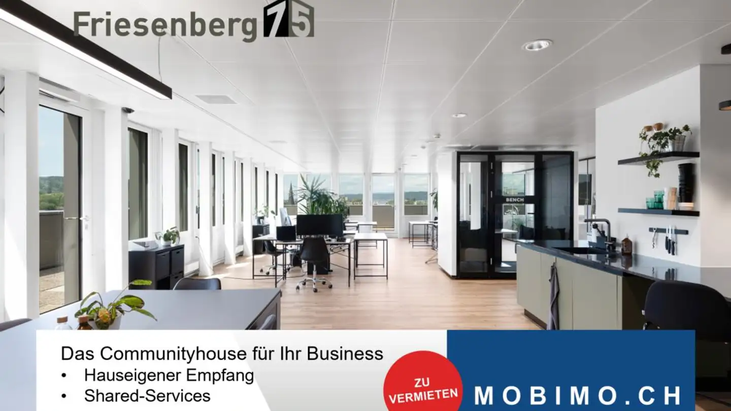 Bürofläche mieten - Friesenbergstrasse 75, 8055 Zürich