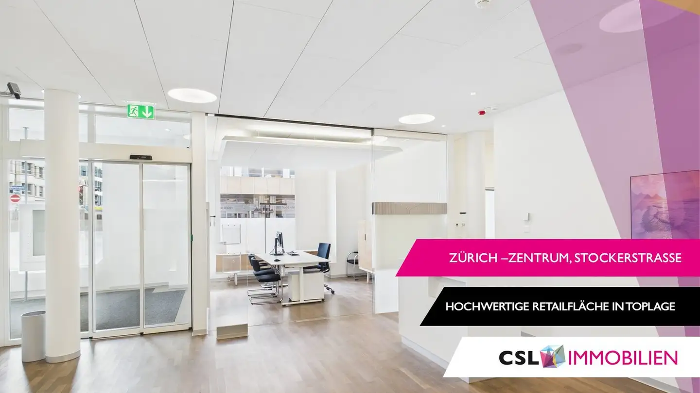 Geschäft mieten - Stockerstrasse 41, 8002 Zürich