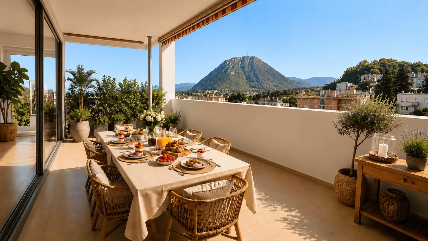 Attique à louer - Via Al Nido 7, 6900 Lugano - Photo 4