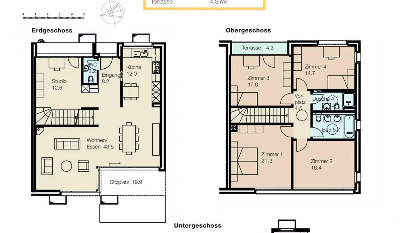 Single house for rent - Tellenmattstrasse 17, 6317 Oberwil b. Zug - Photo 2
