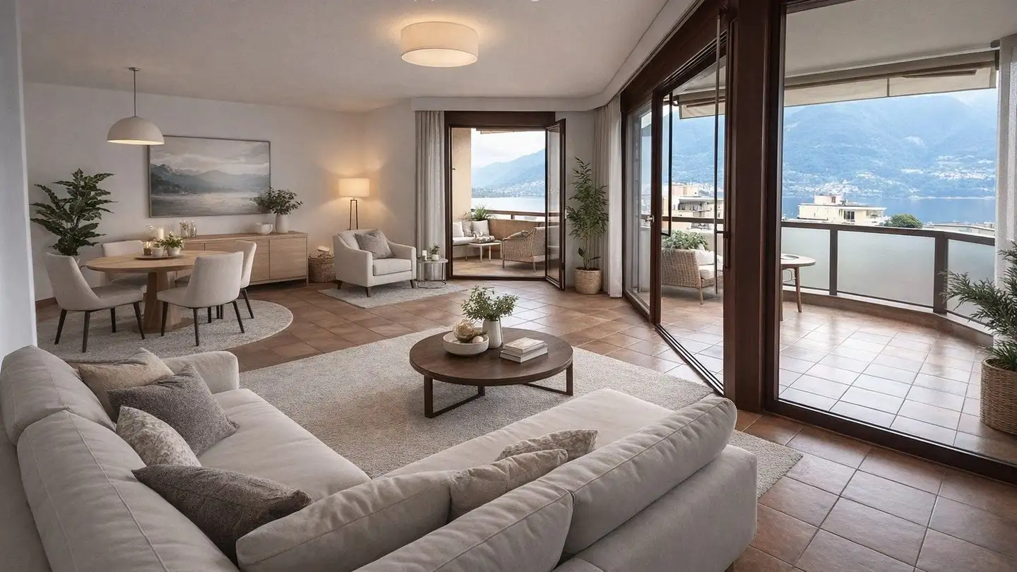Appartement à louer - Via Giuseppe Motta 16, 6648 Minusio - Photo 2