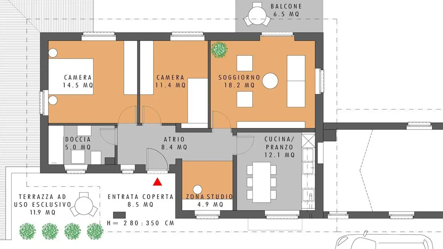 Apartment for rent - Ai Pianèll 14, 6994 Aranno