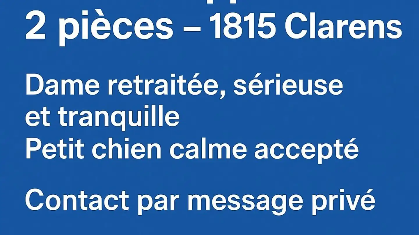 Appartement à louer - 1815 Clarens