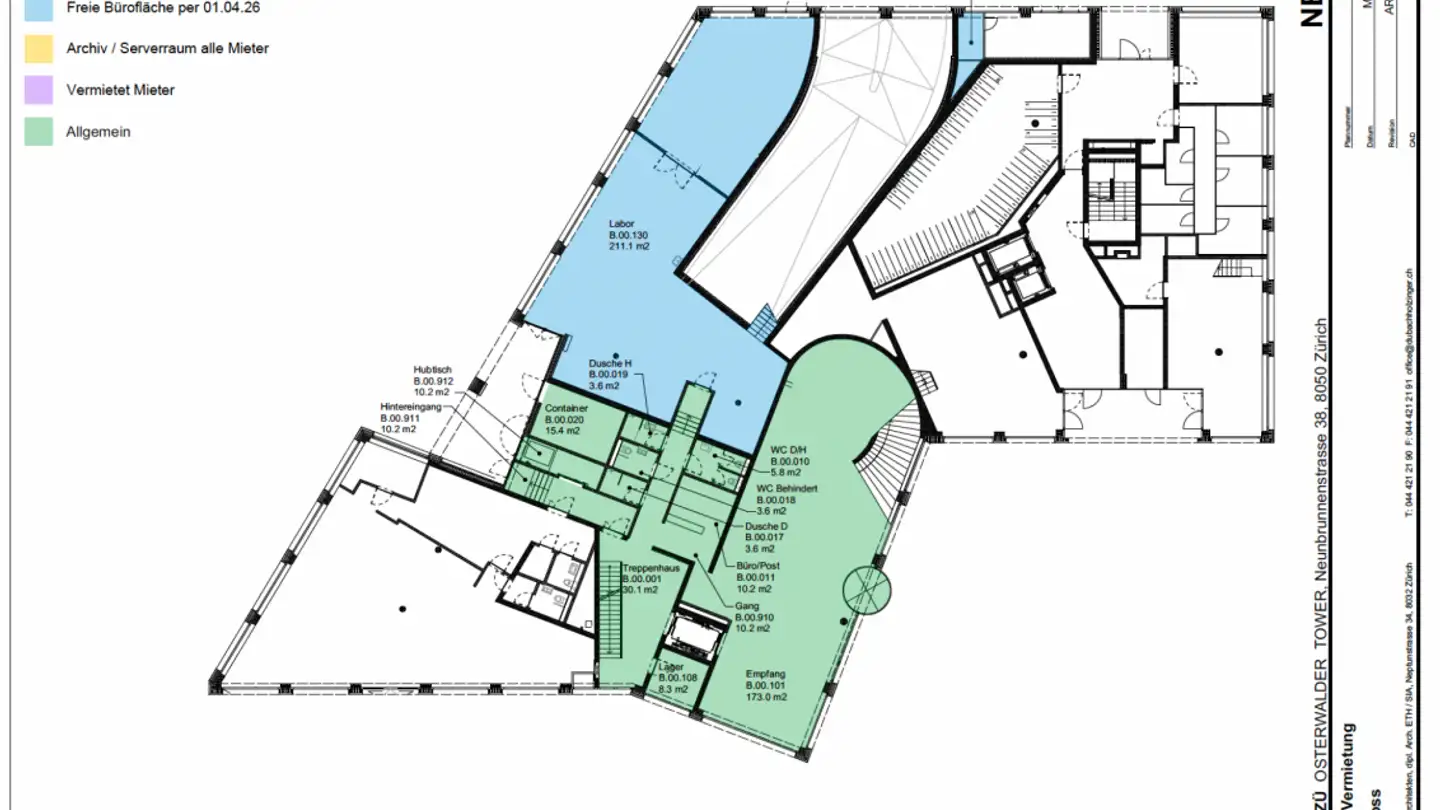 Commerciale in affitto - Neunbrunnenstrasse 40, 8050 Zürich - Photo 3