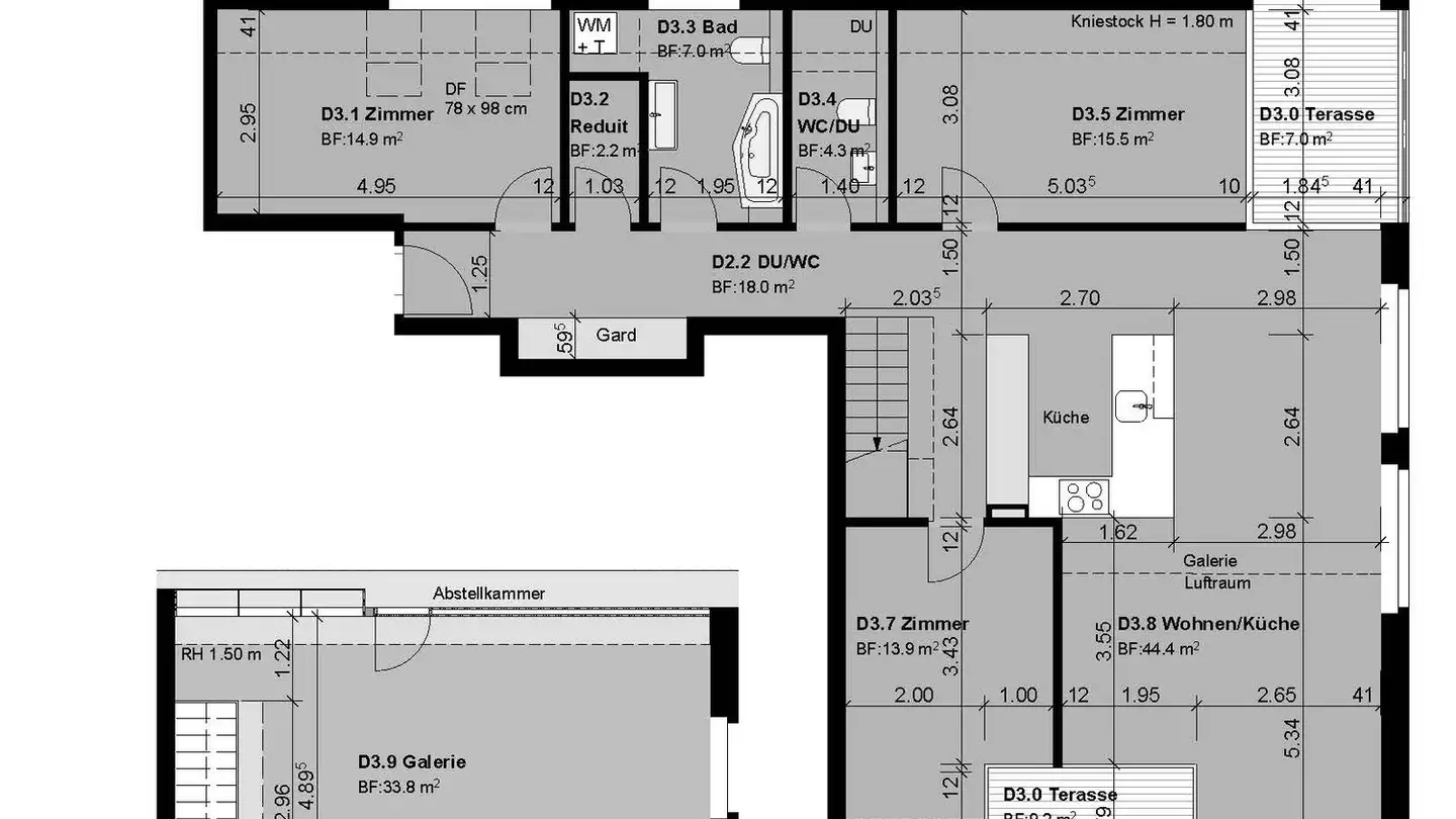 Penthouse mieten - Seetalstrasse 12, 5632 Buttwil - Foto 2