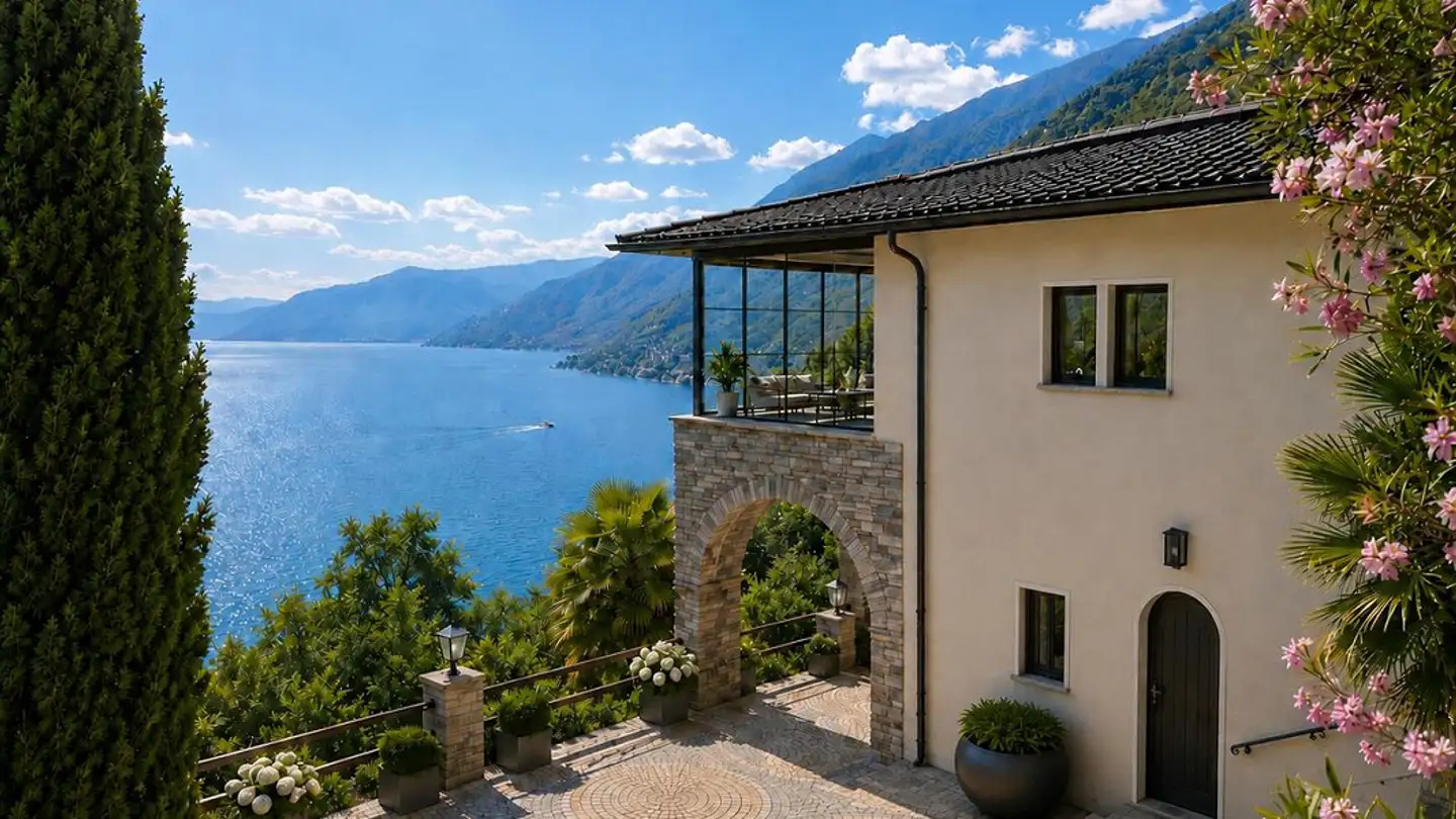 Maison individuelle à vendre - Via Gottardo Madonna 23, 6622 Ronco sopra Ascona