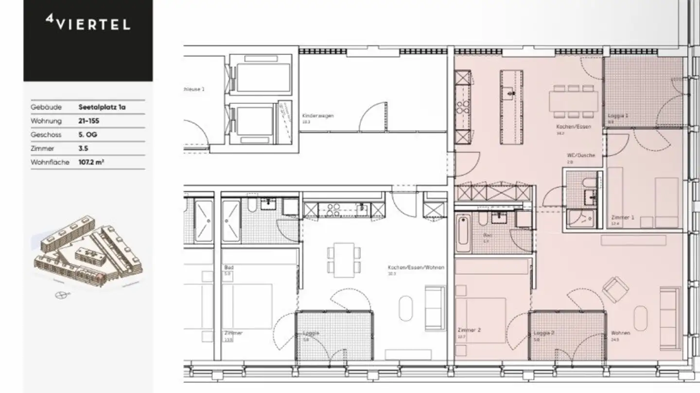 Wohnung mieten - Seetalplatz 1a, 6020 Emmenbrücke - Foto 2