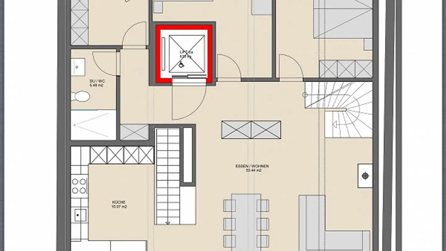 Attico in affitto - Hauptgasse 31, 6130 Willisau - Photo 4