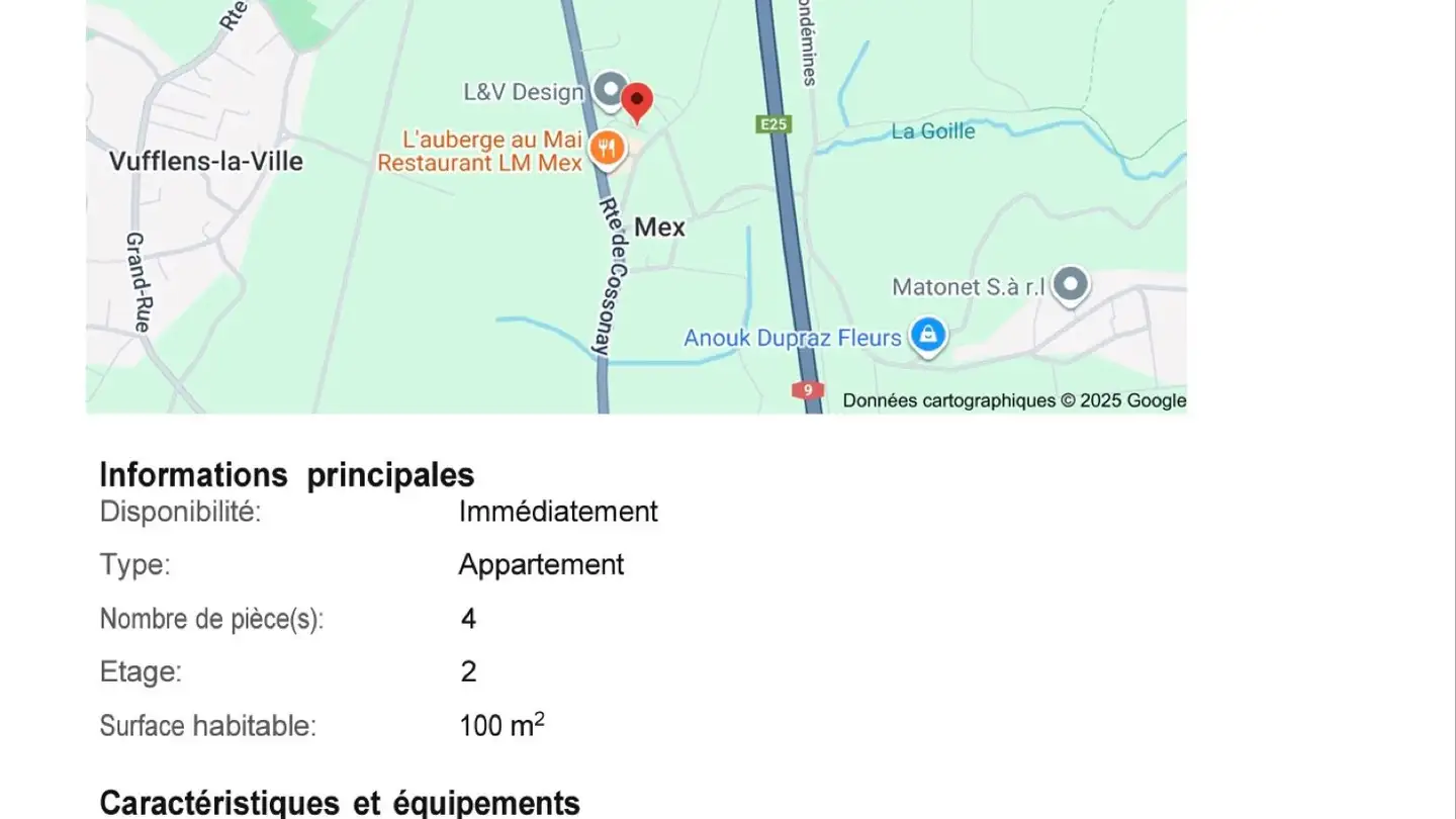 Appartement à louer - Chemin De Longet 1, 1031 Mex VD