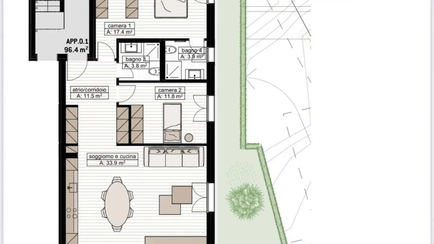 Appartamento in affitto - 6934 Bioggio - Photo 3