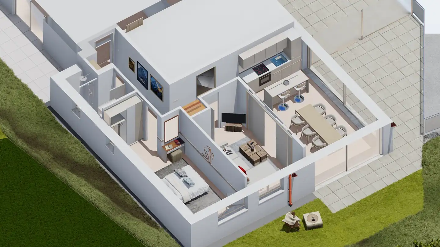 Terrassenwohnung kaufen - Chemin De Praty 4, 3975 Randogne - Foto 2