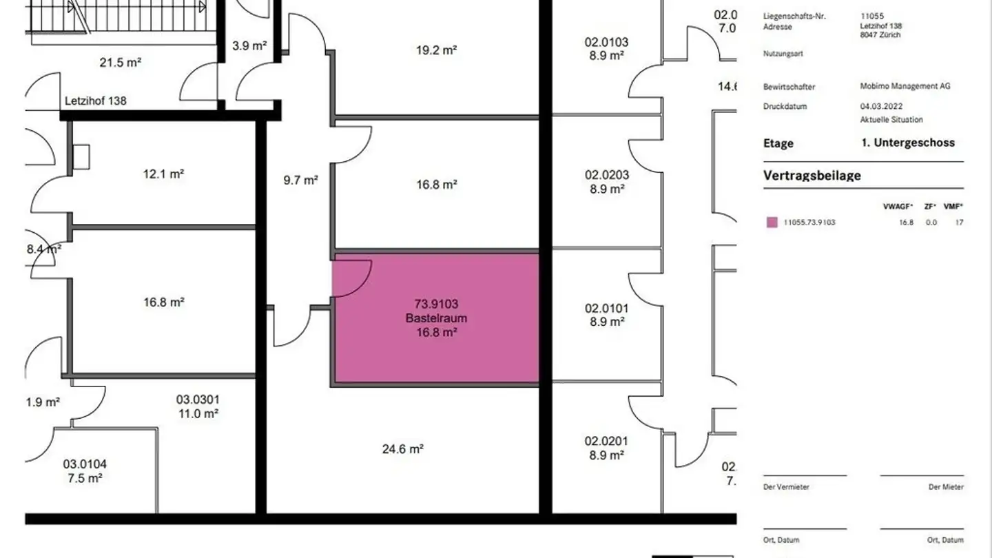 Storage space for rent - Letzigraben 138, 8047 Zürich - Photo 3