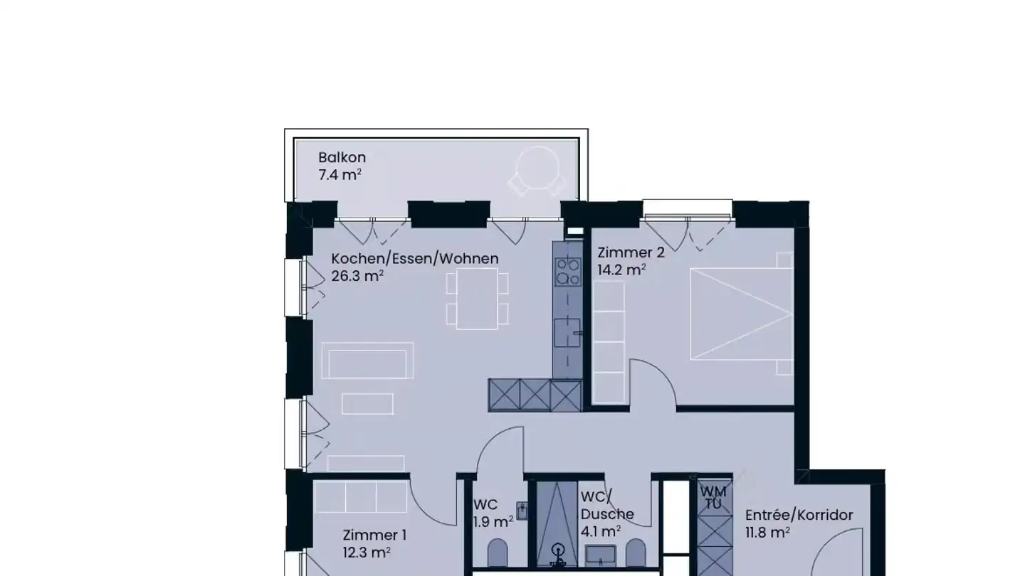 Wohnung mieten - Seestrasse 291d, 8804 Au ZH - Foto 2