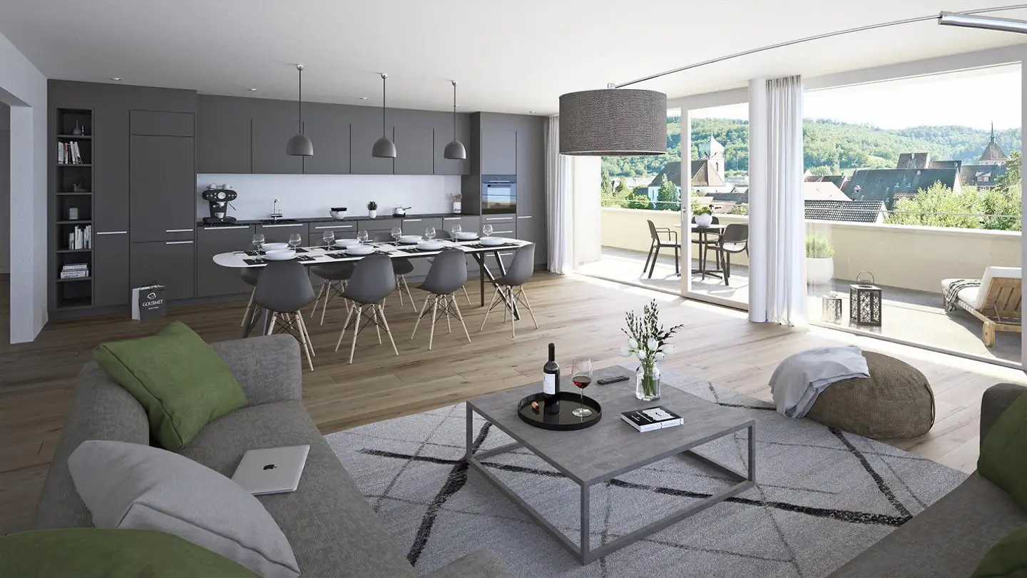 Appartement à louer - Bahnhofstrasse 3b, 5330 Bad Zurzach - Photo 4