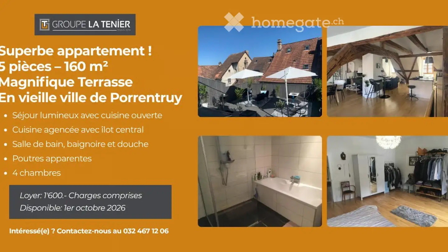 Apartment for rent - Grand-Rue 13, 2900 Porrentruy