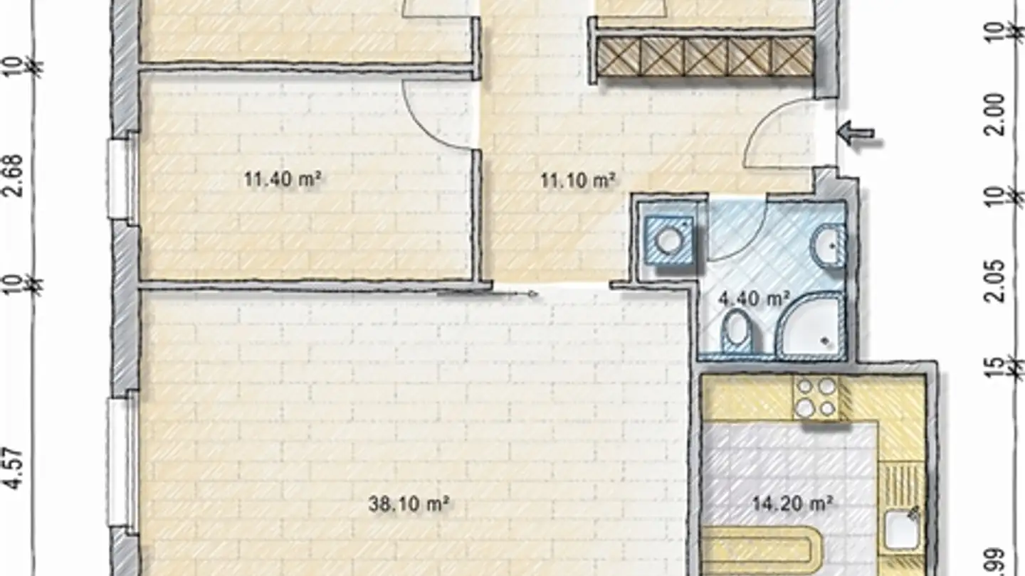 Appartamento in affitto - Dorfstrasse 24, 8532 Warth - Photo 4