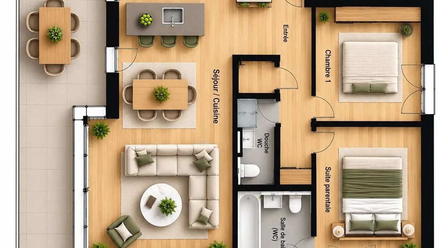 Appartement à louer - 1052 Le Mont-sur-Lausanne - Photo 2