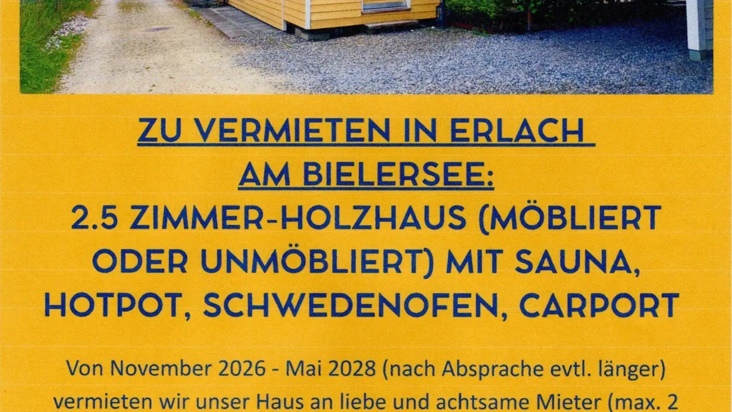 Einfamilienhaus mieten - Seestrandweg 59, 3235 Erlach