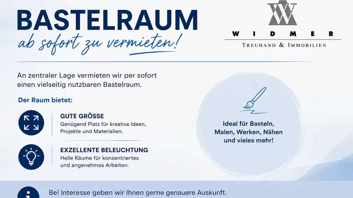 Hobby room for rent - Püntenstrasse 3, 8184 Bachenbülach
