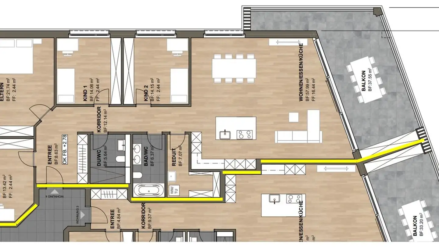 Wohnung mieten - Pilatusstrasse 7, 5734 Reinach AG - Foto 3