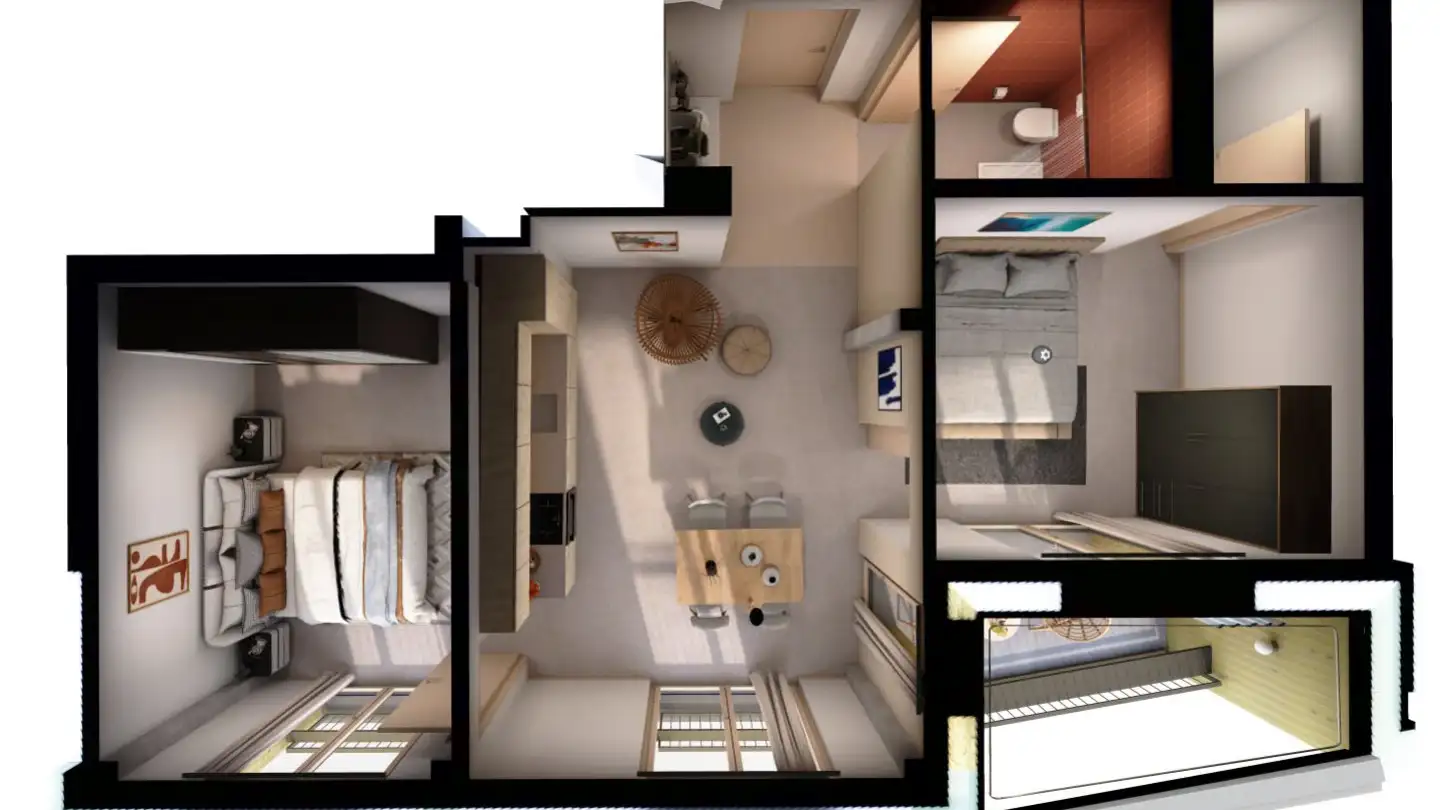 Wohnung mieten - Rue Gabriel-Lory 7b, 2000 Neuchâtel - Foto 4