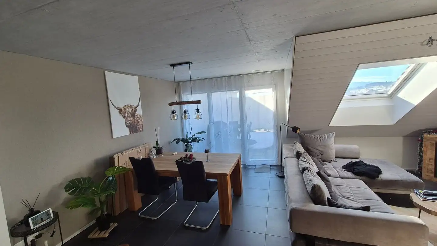 Attic flat for rent - Hinterdorfstrasse 6, 5644 Auw - Photo 2