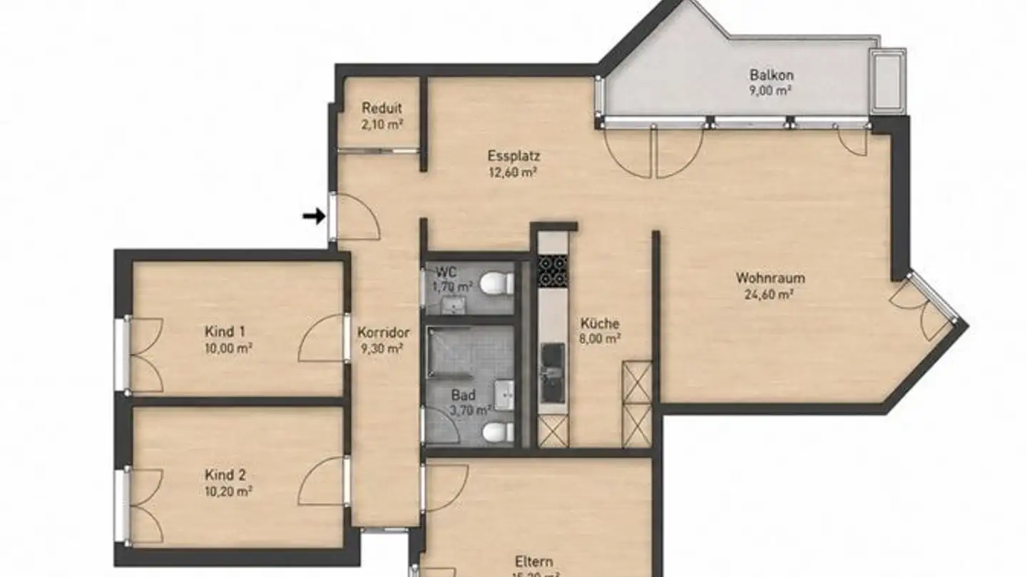 Wohnung mieten - Schaubhus, 6020 Emmenbrücke - Foto 2