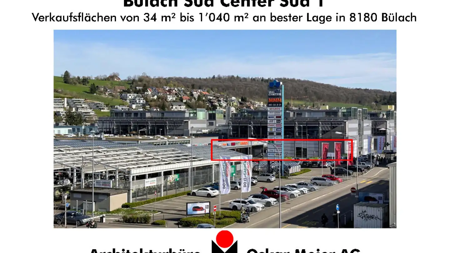 Einkaufszentrum mieten - Feldstrasse 89, 8180 Bülach