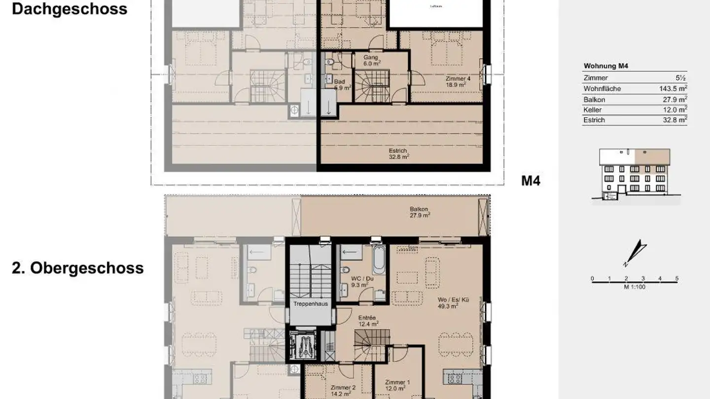 Appartement à louer - Dorfstrasse 13, 5725 Leutwil - Photo 3