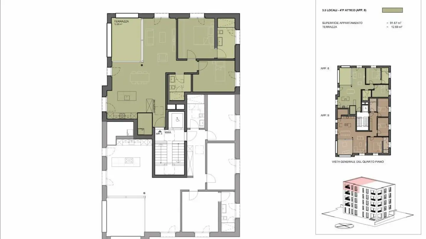 Appartamento in vendita - Via Gerbione 9, 6598 Tenero