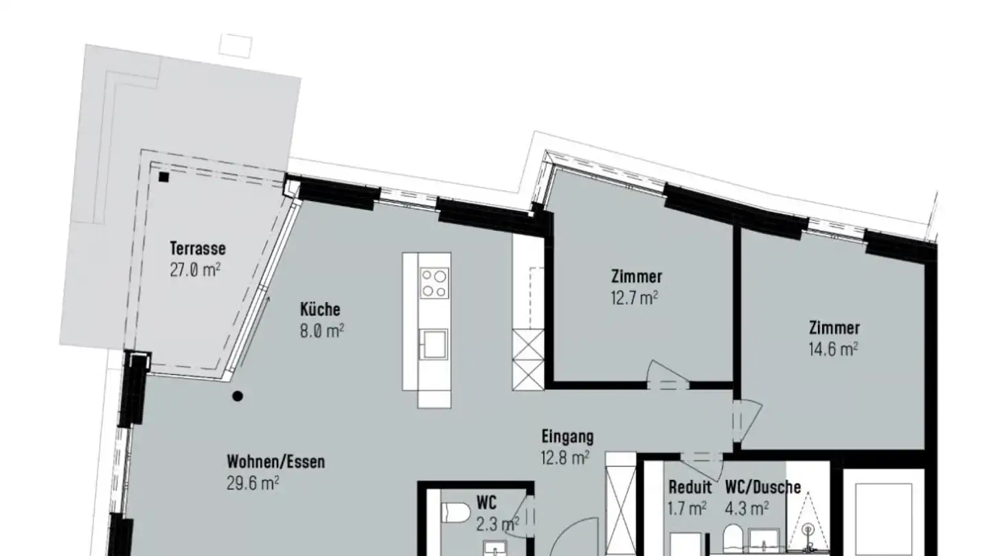 Appartement à louer - Lerchenweg 38, 8302 Kloten - Photo 3
