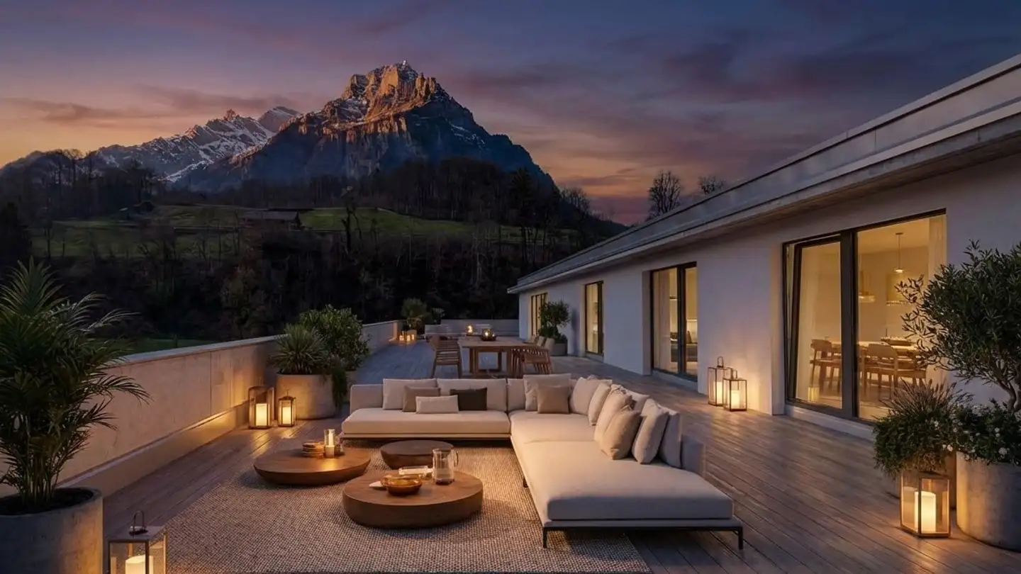 Terrassenwohnung mieten - Mühlefuhr 6, 8755 Ennenda